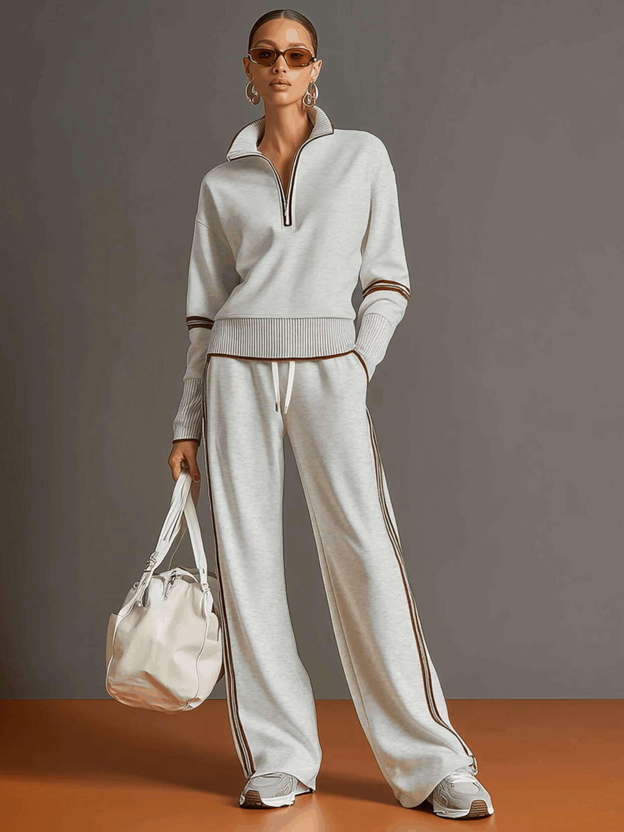 Marietta | Komplettset mit weichem Oberteil und weitem Hosen