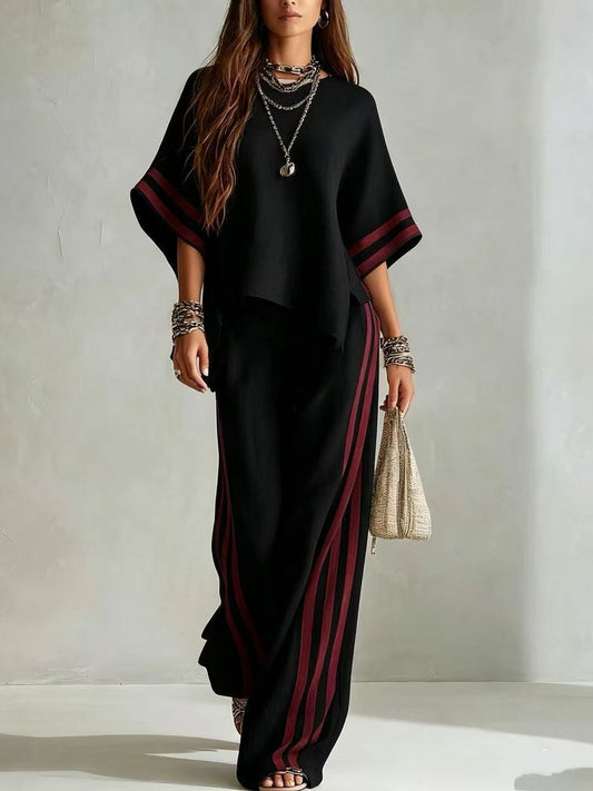 Teresa | Komplett Boho in Blockfarben, Schwarz